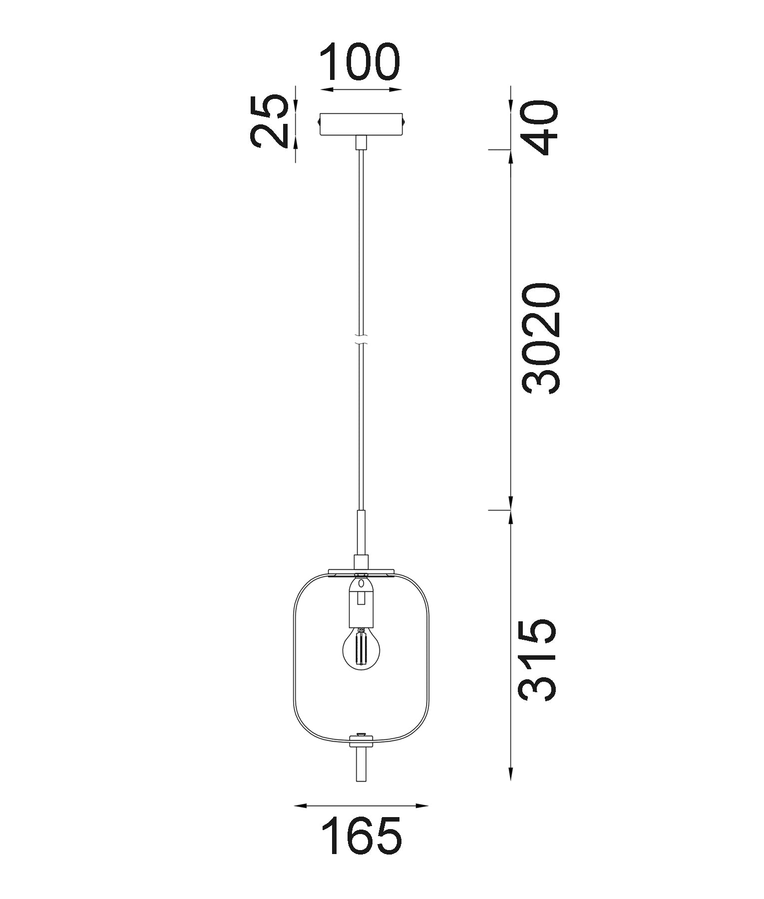 Interior Jar Opal Matte / Smokey Black Mirror Finish Glass Pendant Lights