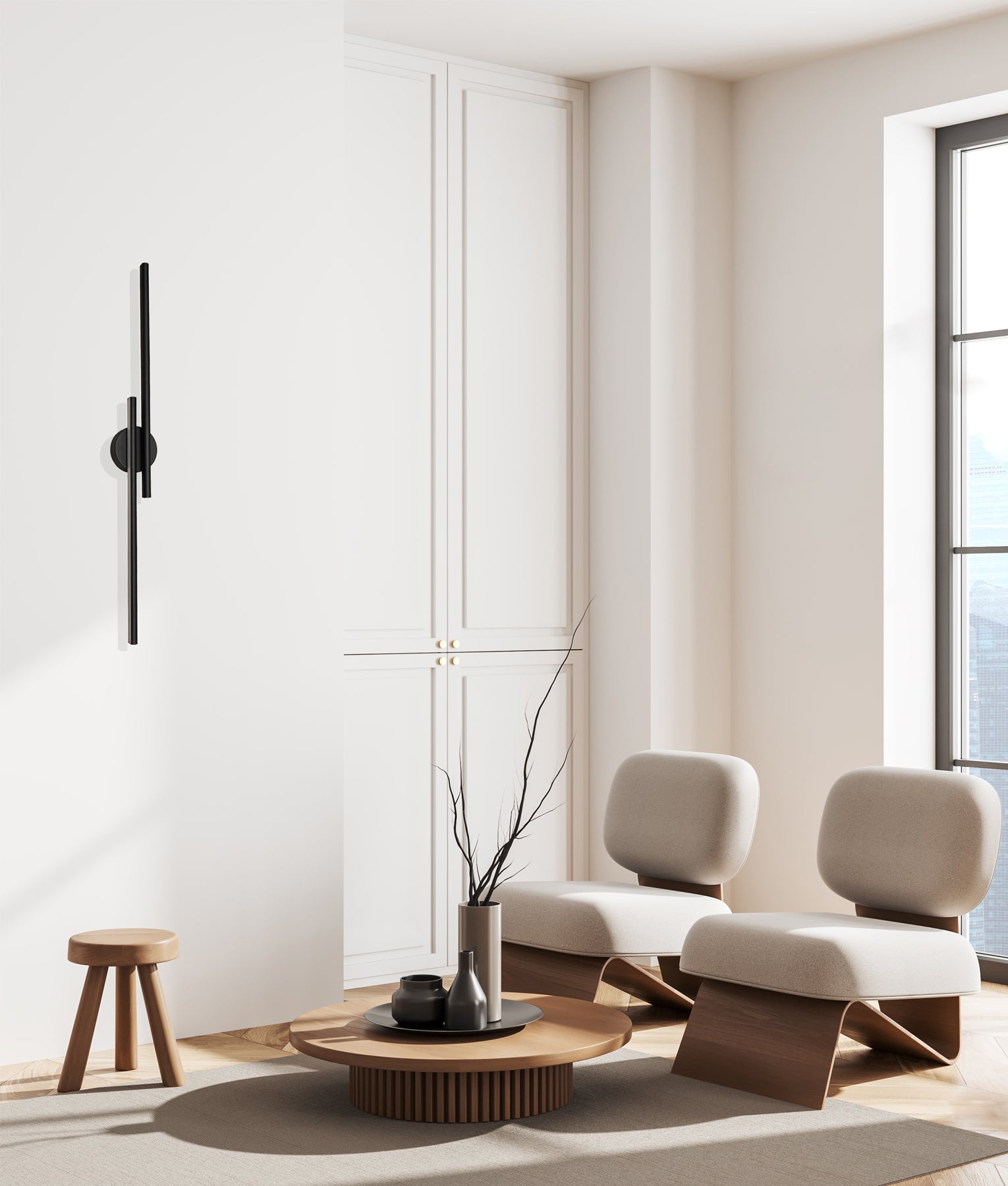 Modern Interior Linear LED Tri-CCT Dimmable Wall Lights