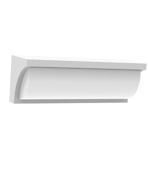 Exterior LED Tri-CCT Curved Wedge Surface Mounted Wall Lights IP65