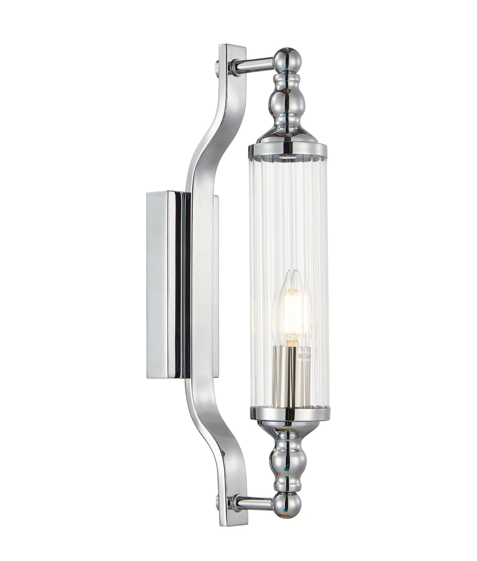 Interior Tubular Clear Glass Wall Lights