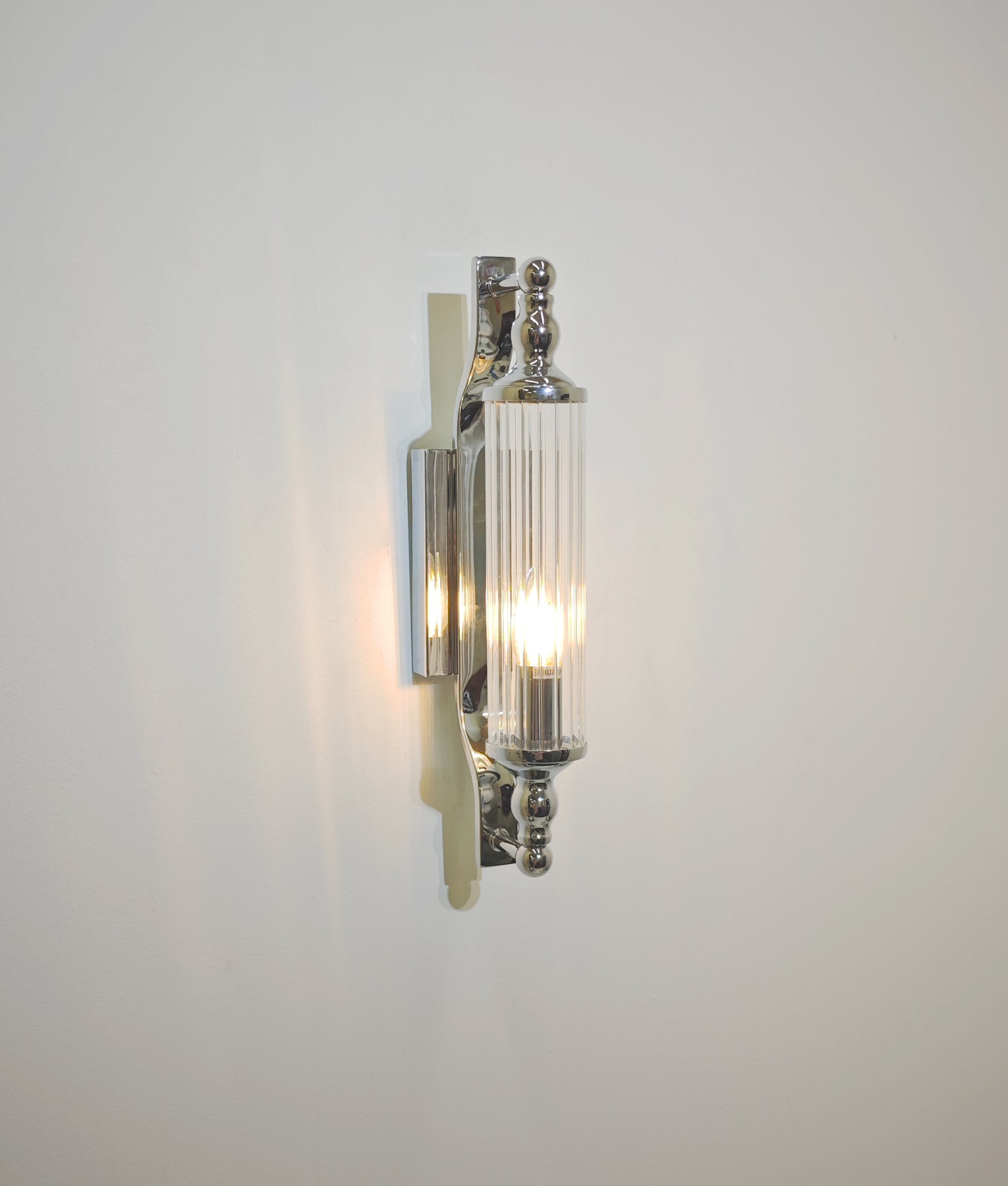 Interior Tubular Clear Glass Wall Lights