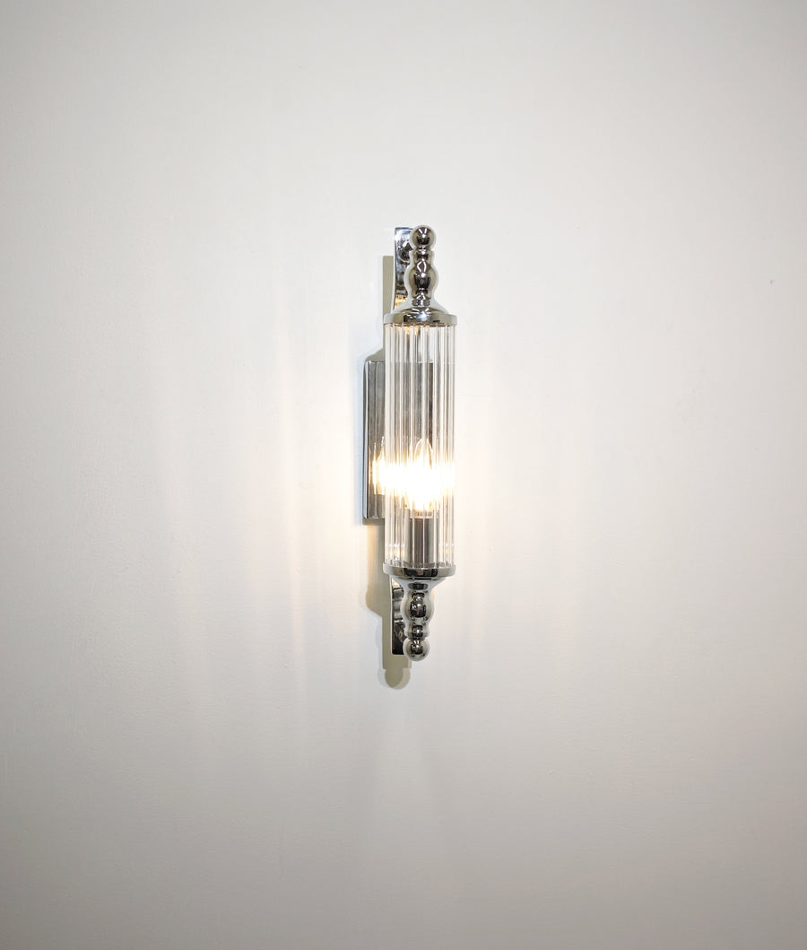 Interior Tubular Clear Glass Wall Lights