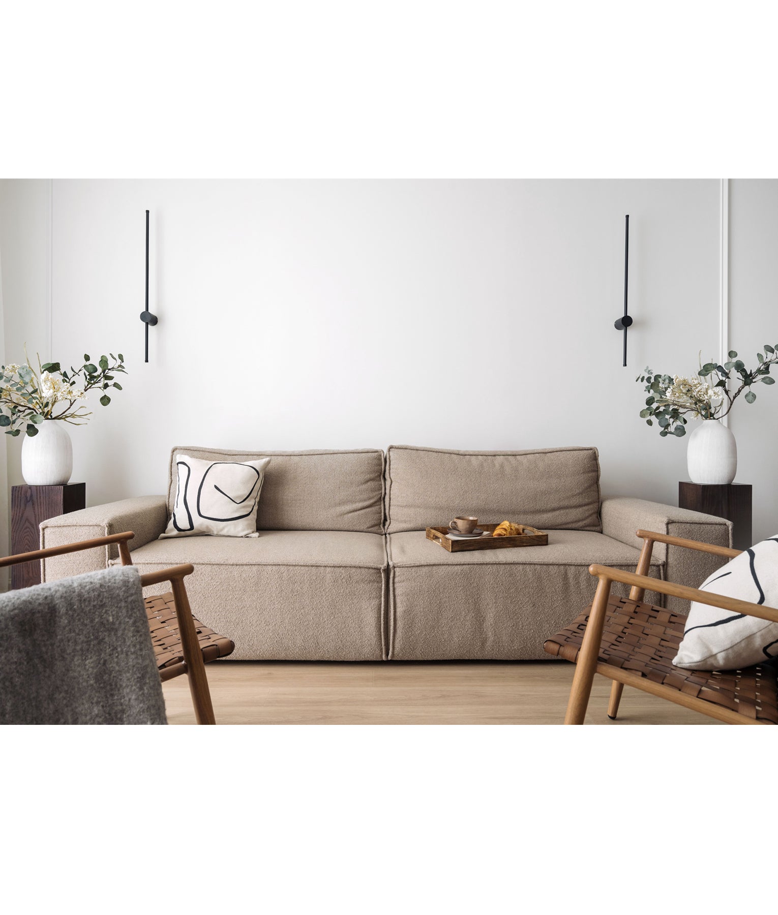 Modern Interior Linear LED Dual CCT Wall Lights