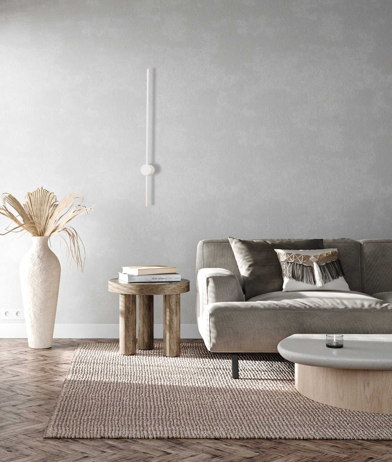 Modern Interior Linear LED Dual CCT Wall Lights