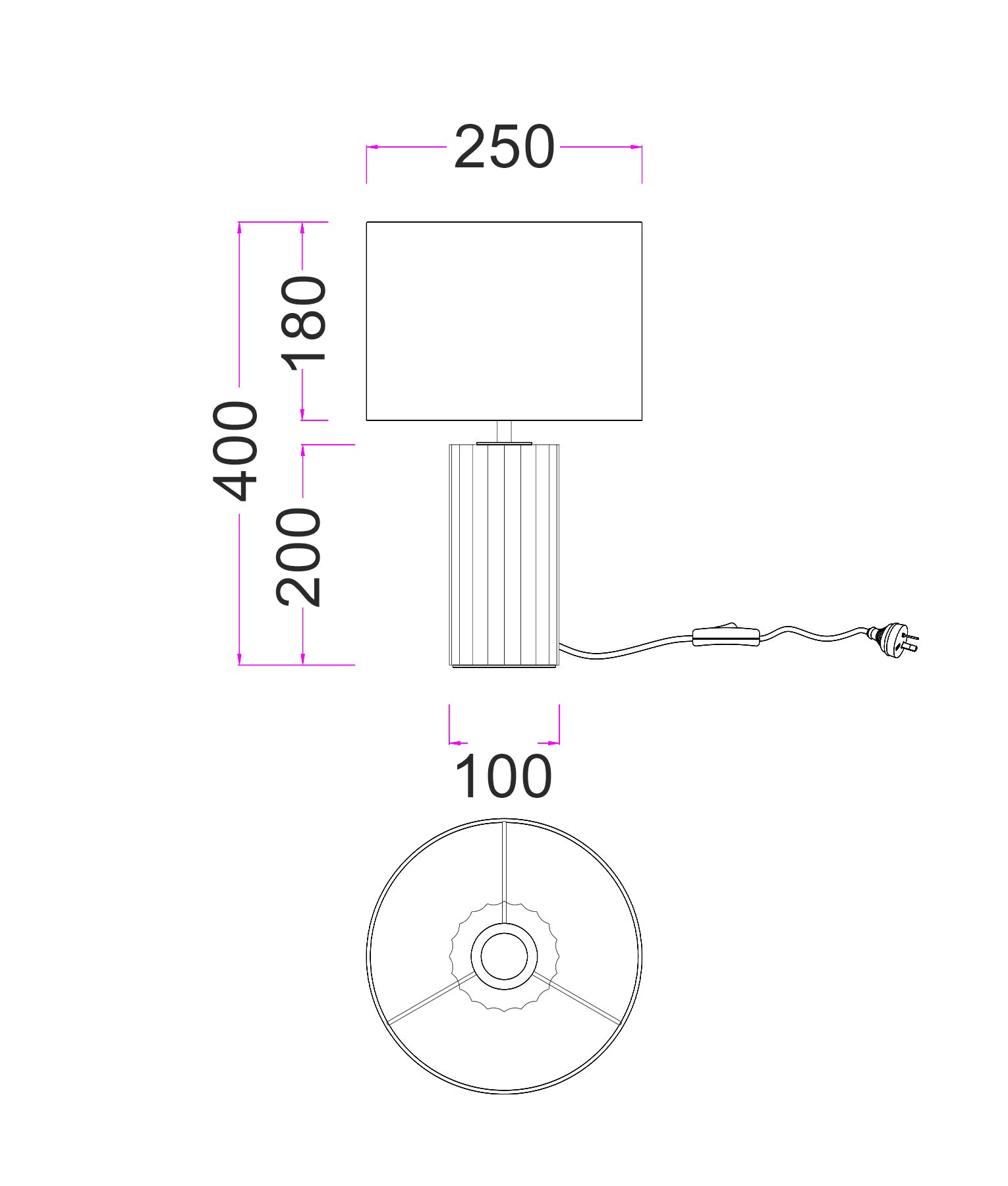 Beige Travertine Base Oblong Fabric Cream Shade Table Lamps
