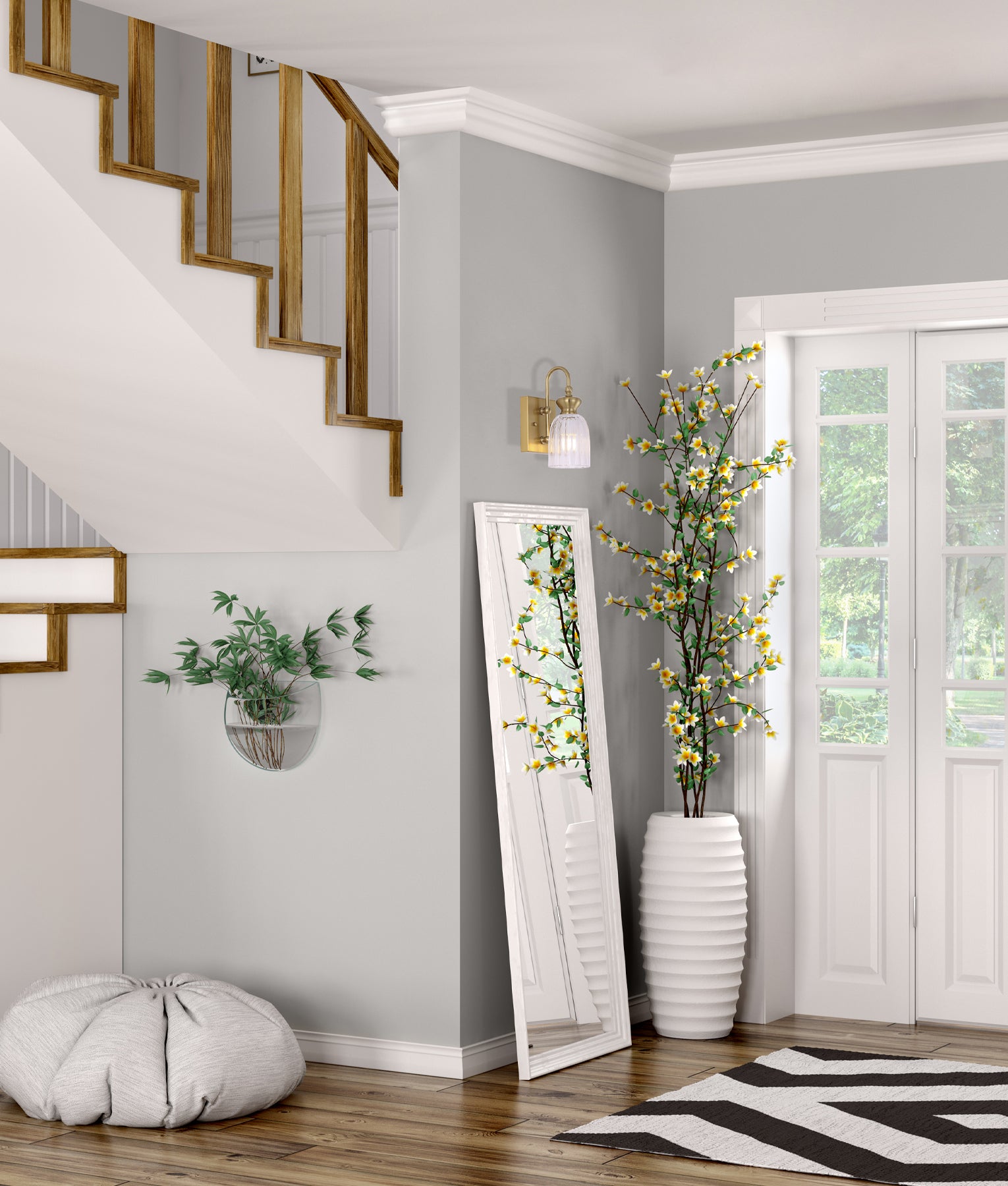 Interior Ellipse Single Clear Glass Shade Wall Lights