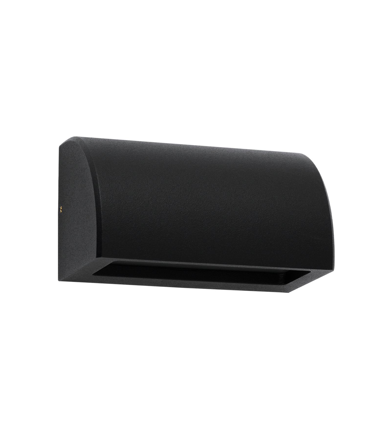 Exterior 12V Matte Black Curved Surface Mounted Step / Wall Lights IP65