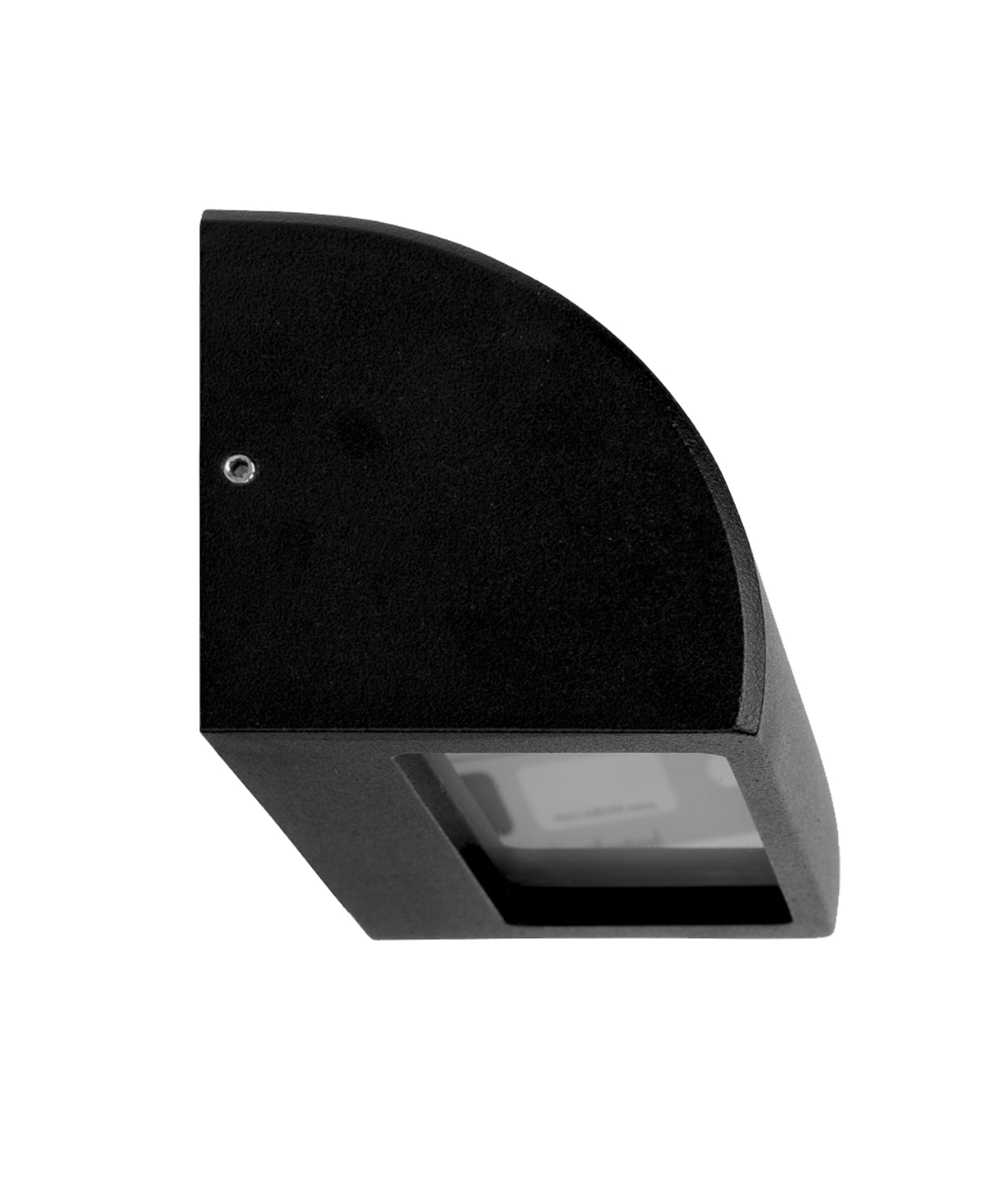 Exterior 12V Matte Black Curved Surface Mounted Step / Wall Lights IP65