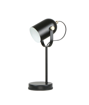 Modern Ellipse Shade with Antique Brass Highlight Table Lamps
