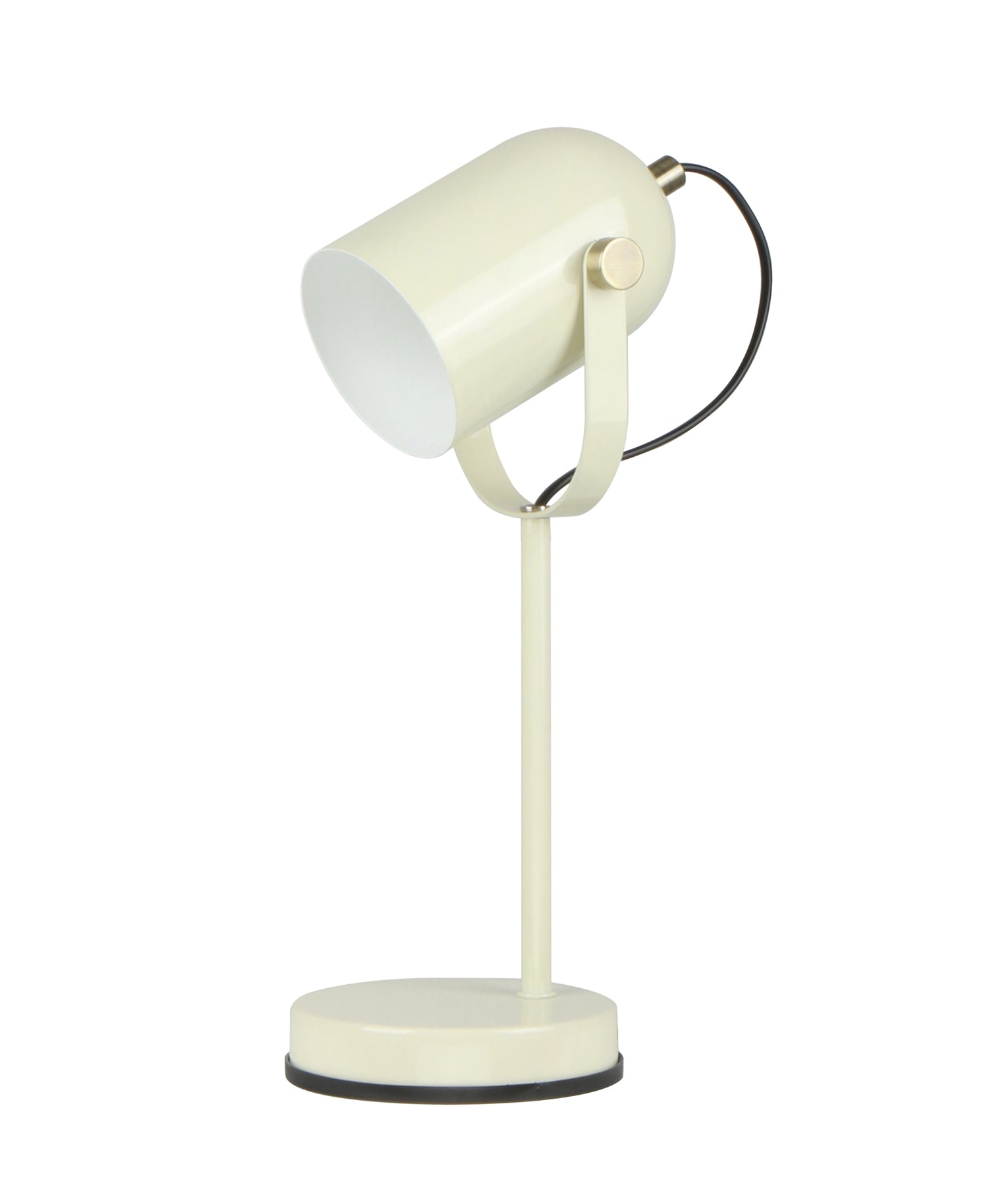 Modern Ellipse Shade with Antique Brass Highlight Table Lamps