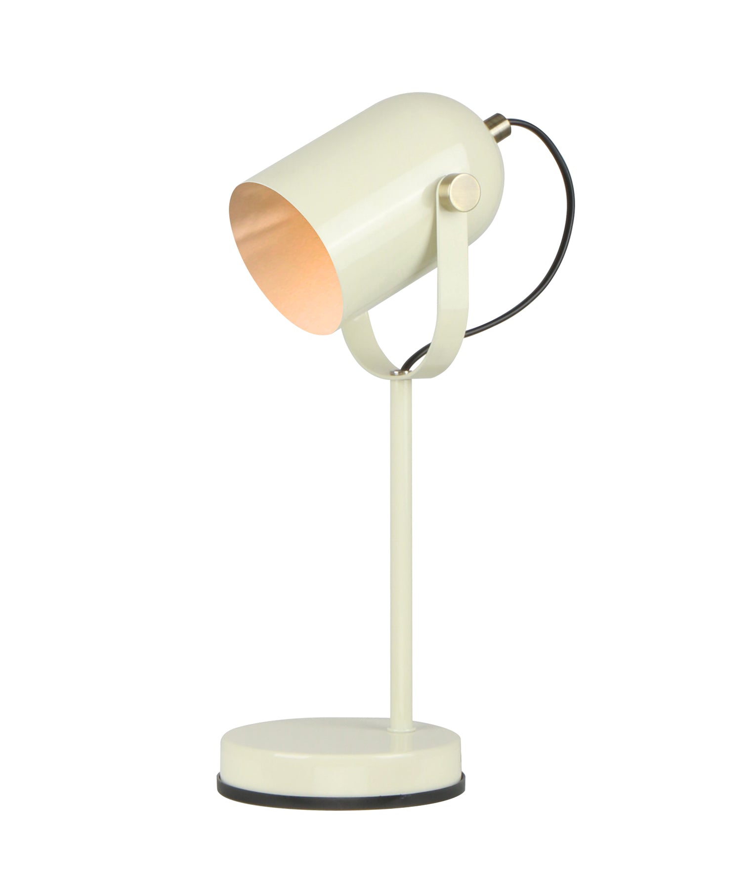 Modern Ellipse Shade with Antique Brass Highlight Table Lamps