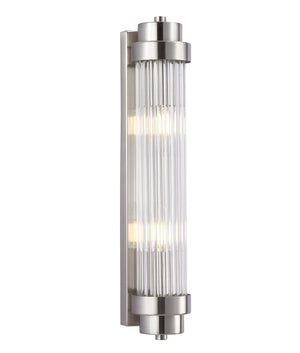 Interior Up/Down Tubular Clear Glass Rods Wall Lights