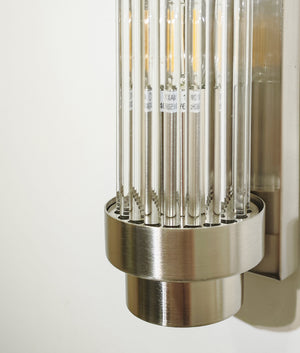 Interior Up/Down Tubular Clear Glass Rods Wall Lights