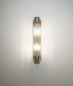 Interior Up/Down Tubular Clear Glass Rods Wall Lights