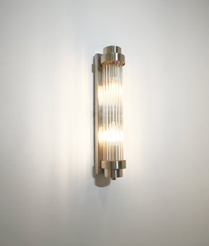 Interior Up/Down Tubular Clear Glass Rods Wall Lights