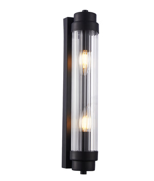 Interior Up/Down Tubular Clear Glass Rods Wall Lights