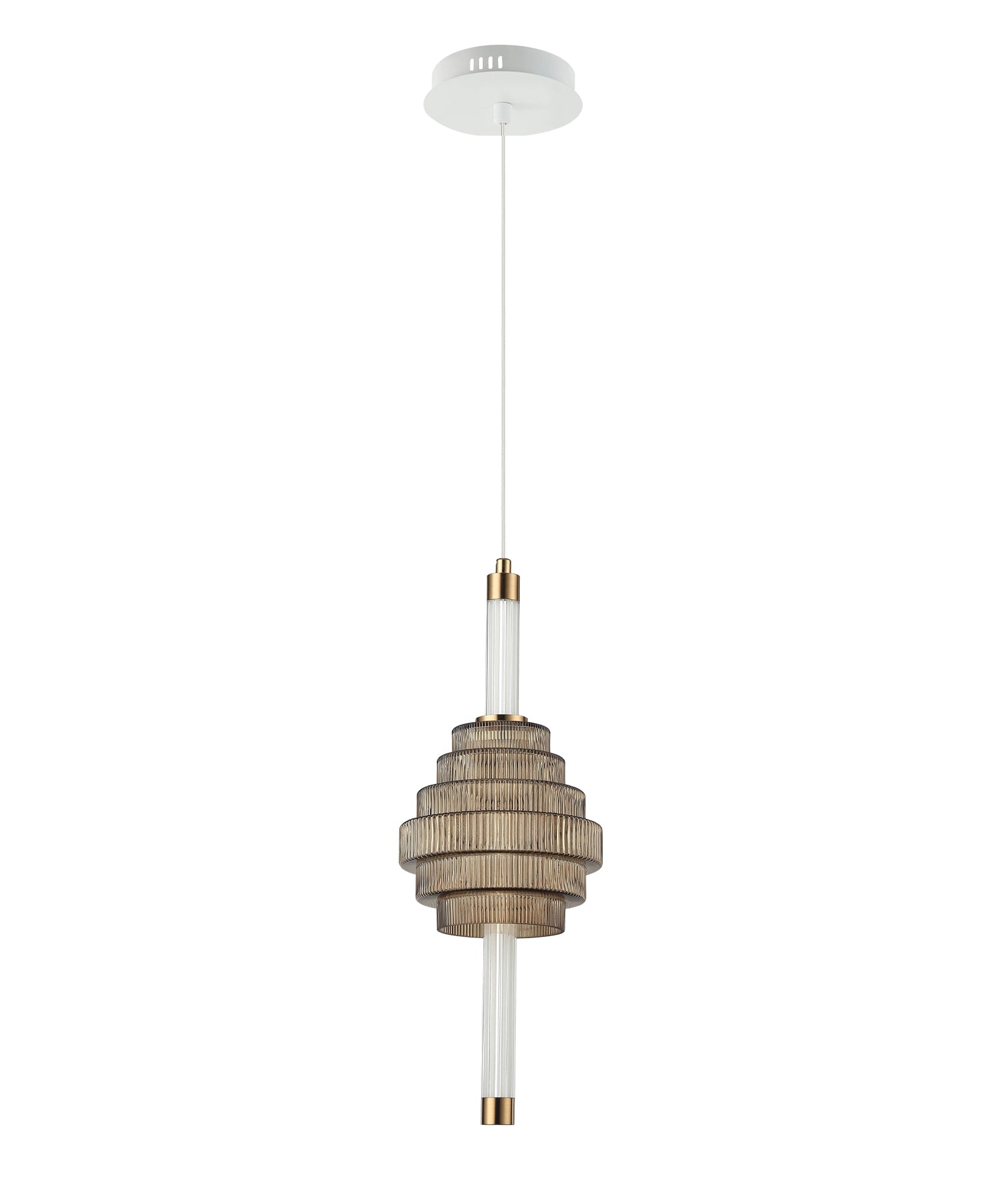 Modern Interior LED Tri-CCT Spinning Top Glass Pendant Lights