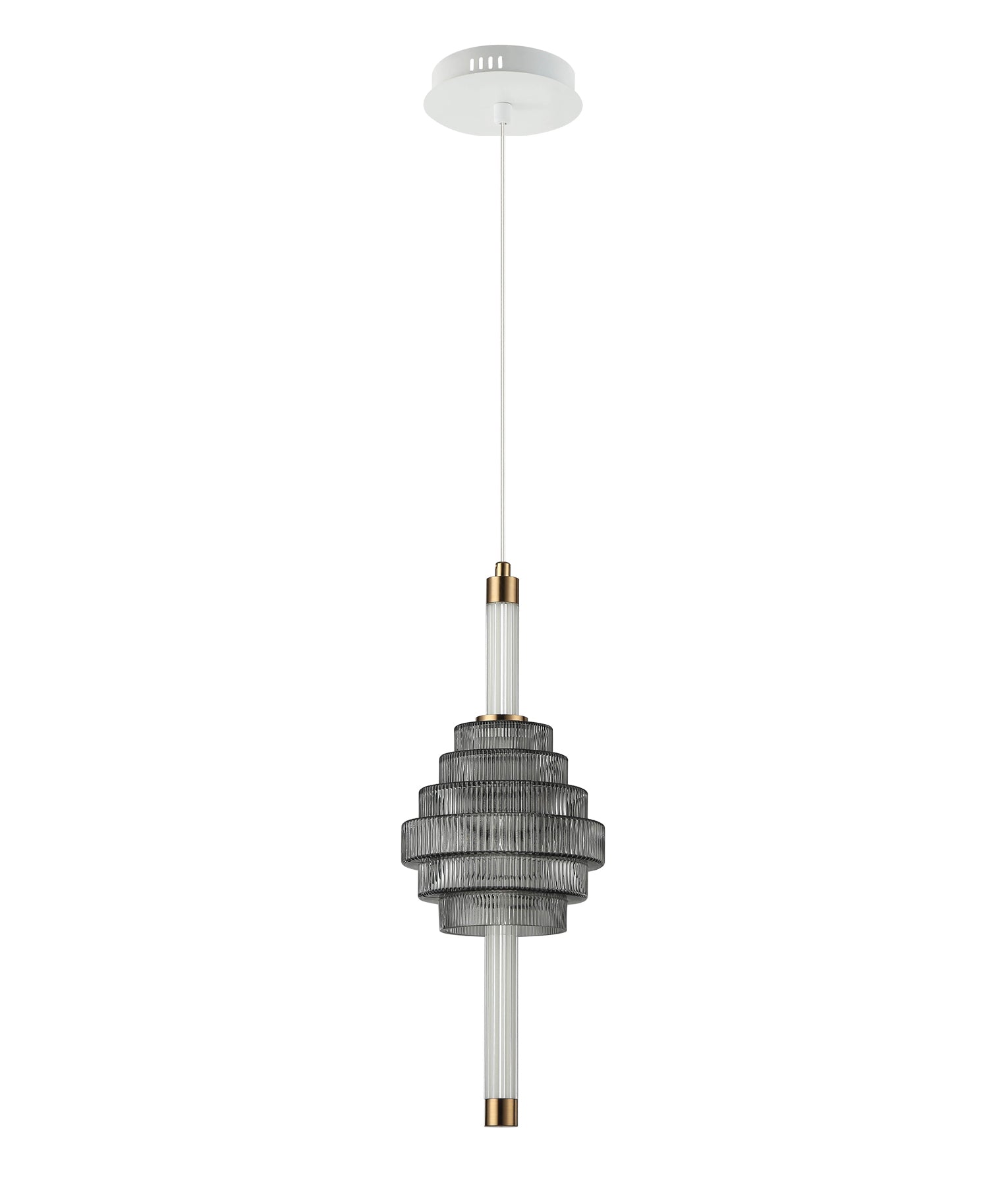 Modern Interior LED Tri-CCT Spinning Top Glass Pendant Lights