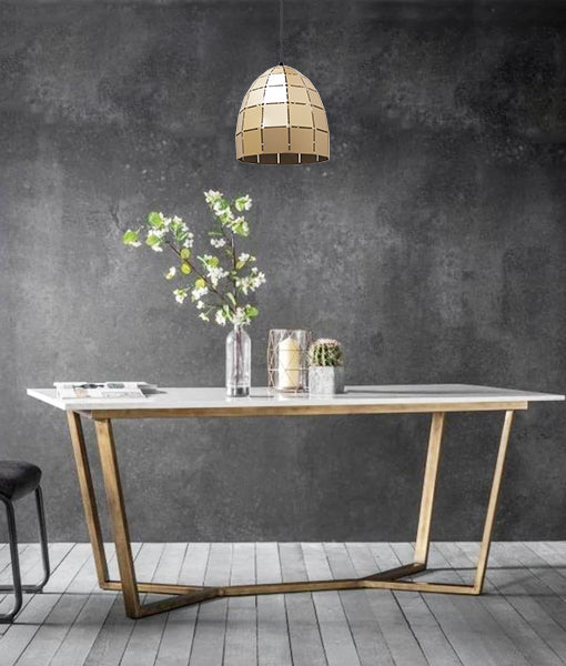 Retro Tiled Ellipse Shape Pendant Lights