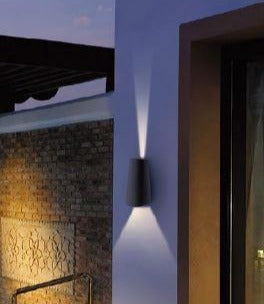 Exterior LED Tri-CCT Surface Mounted Cone Up/Down Wall Lights IP65