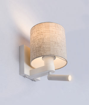 E27 Interior Wall Lamp With Adjustable LED Reading Lights