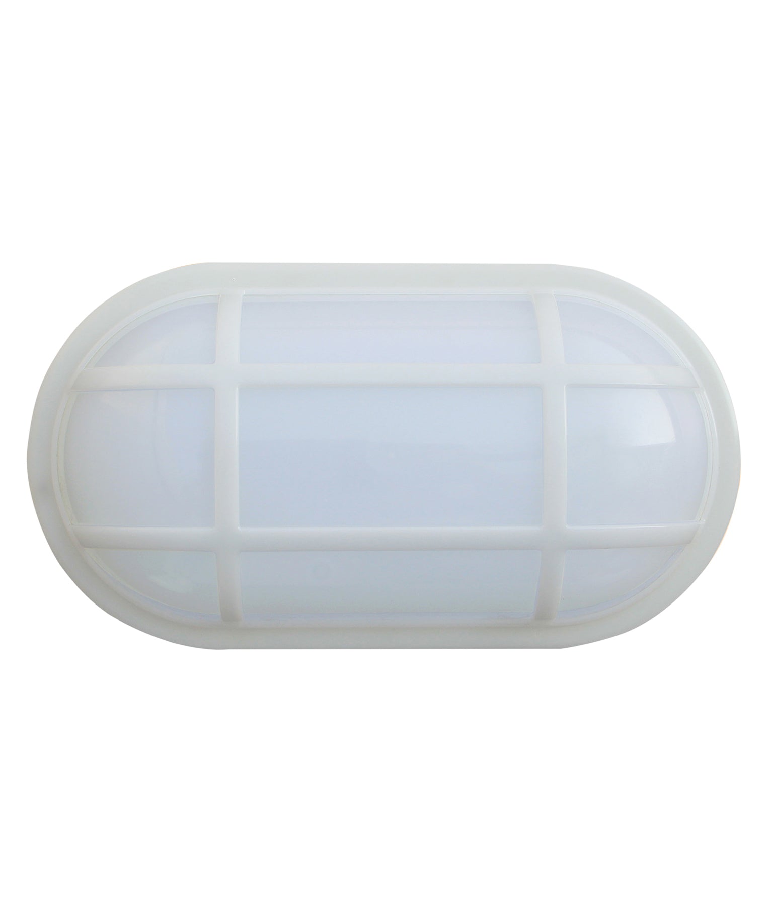 Oval LED Exterior Bulkhead Lights with Optional Cage IP65 - With The Future  Lighting