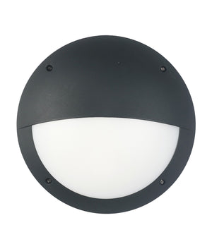 Exterior LED Eyelid Black Bulkhead Light IP54