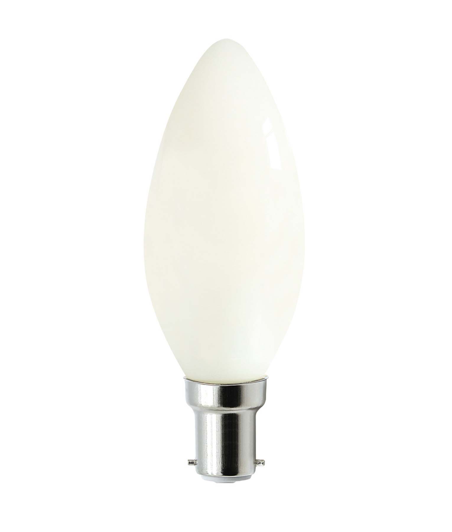 Candle LED Filament Dimmable Frosted Diffuser Globes (4W)