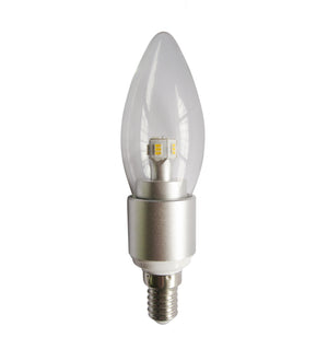 Candle Dimmable LED Clear & Frosted Diffuser Globes (4W)