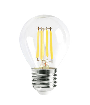 Fancy Round LED Filament Dimmable Clear Diffuser Globes (4W)