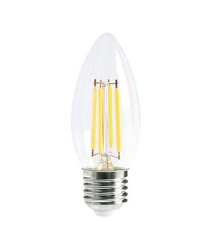 Candle LED Filament Dimmable Clear Diffuser Globes (4W)