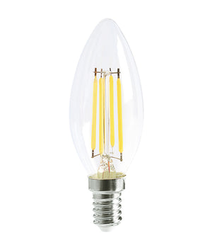 Candle LED Filament Dimmable Clear Diffuser Globes (4W)