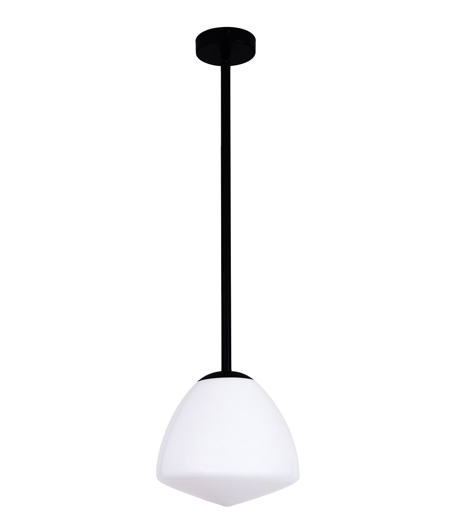 Classic Interior Tipped Small Dome Frosted Glass Pendant Lights