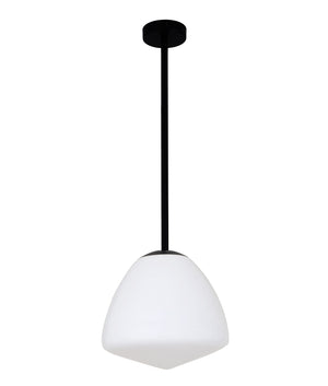 Classic Interior Tipped Medium Dome Frosted Glass Pendant Lights