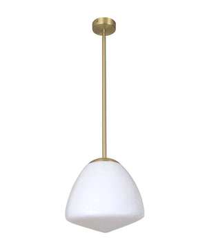 Classic Interior Tipped Medium Dome Frosted Glass Pendant Lights