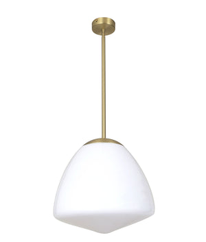 Classic Interior Tipped Large Dome Frosted Glass Pendant Lights