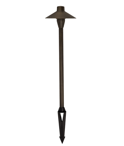 Exterior Coolie Rustic Brass / Matte Black Spike Lights IP54