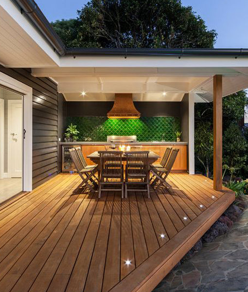 Exterior LED 3W Stainless Steel / Copper Recessed Deck Lights IP67 Cutout: ∅43mm