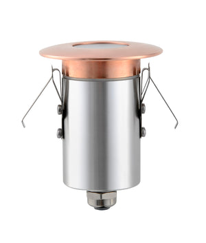 Exterior LED 3W Stainless Steel / Copper Recessed Deck Lights IP67 Cutout: ∅43mm