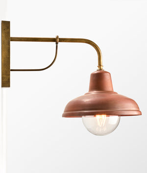 Aged Copper Interior Wall Lamp