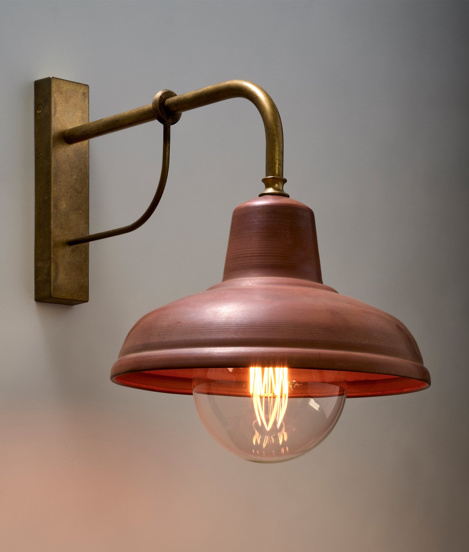 Aged Copper Interior Wall Lamp