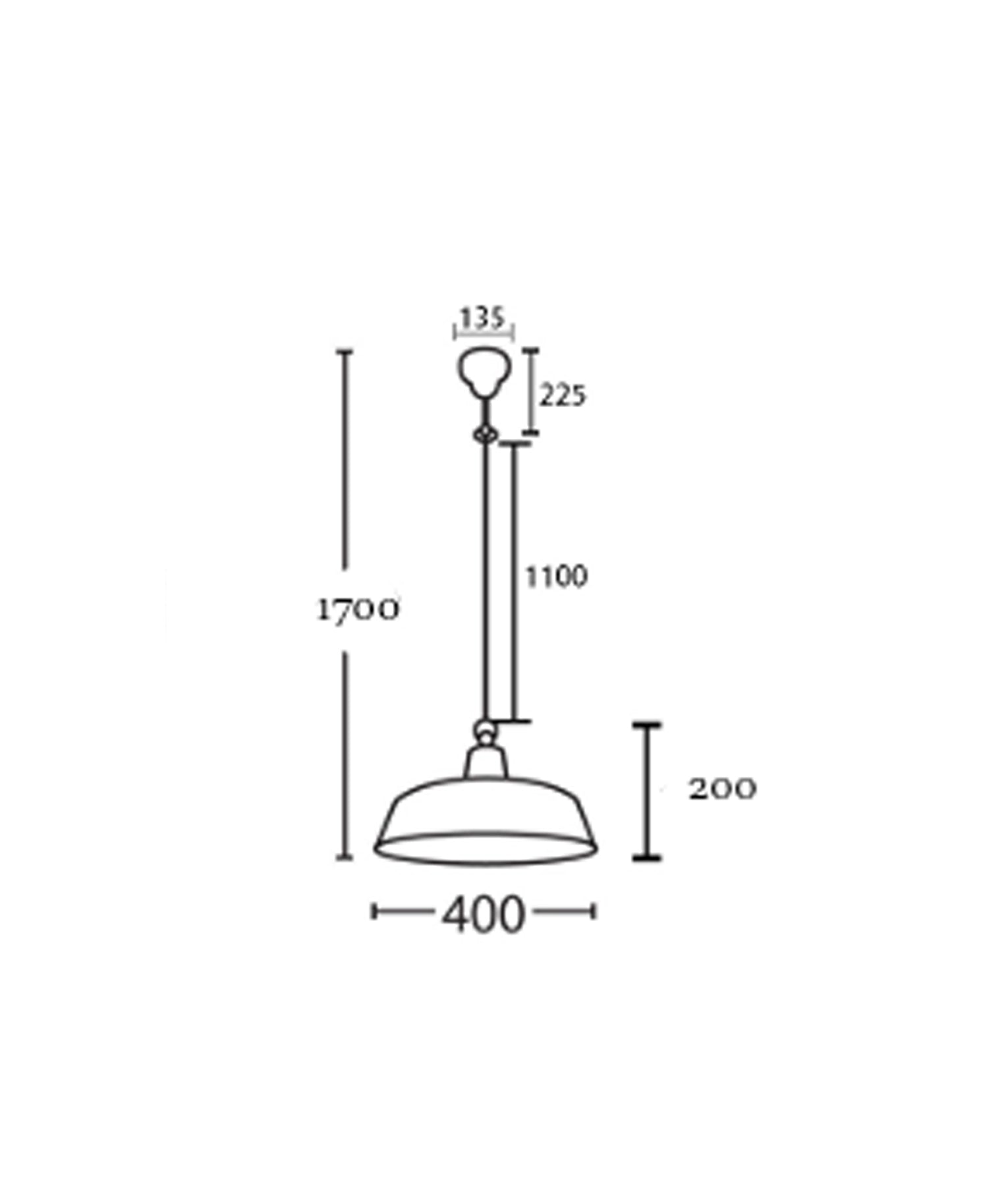 Industrial Rustic Matte Black Interior Dome Shape Pendant Light