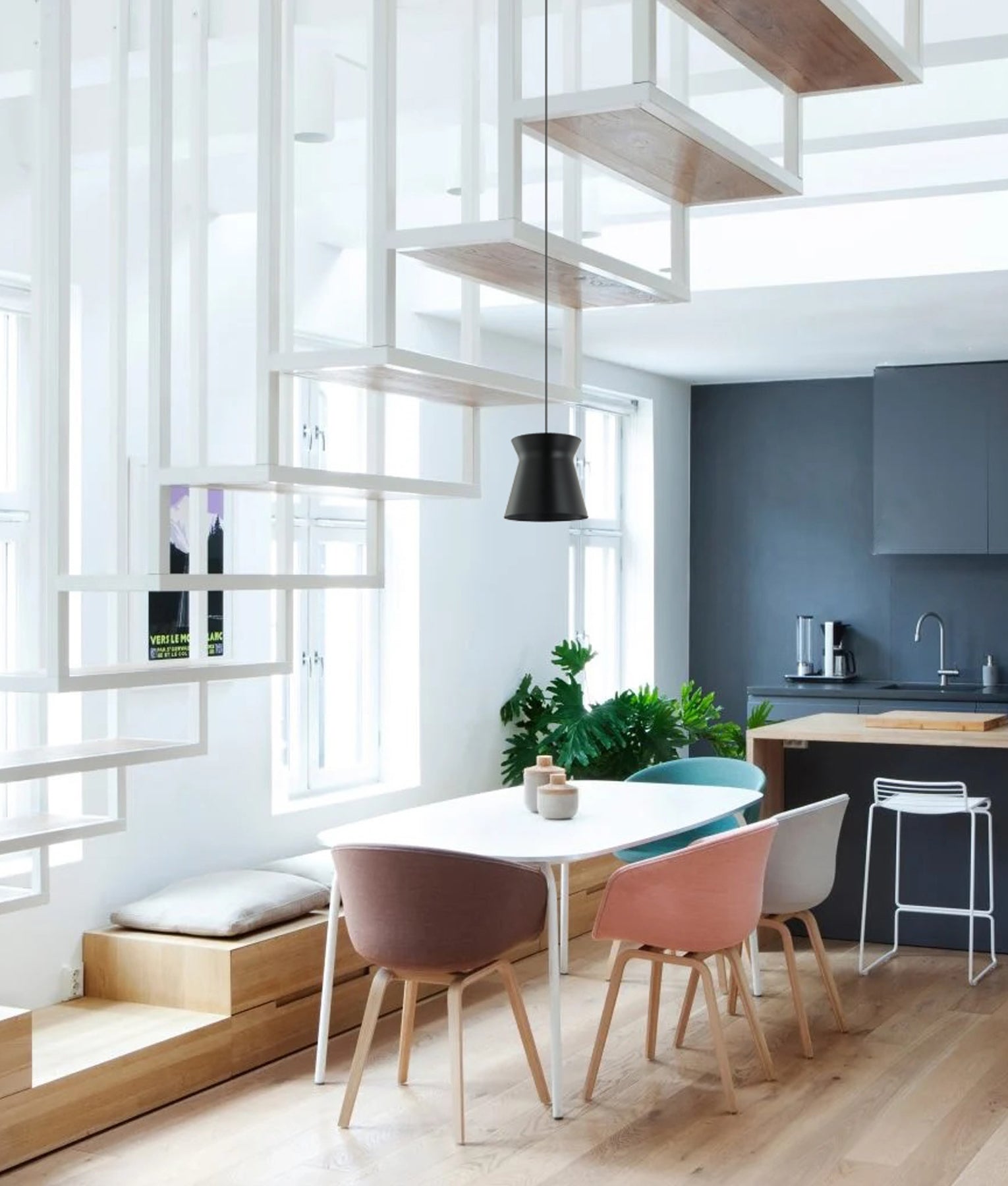 Modern Scandinavian Interior Cone Flat Top Pendant Lights