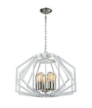 Industrial Rustic Wide Angular Cage Pendant Lights