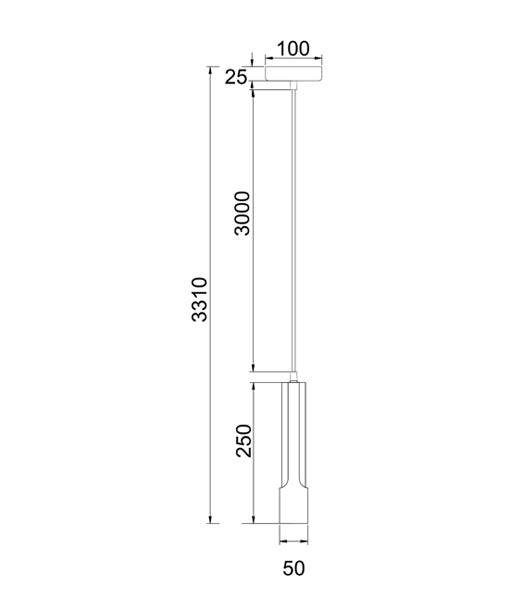 Interior Tube with Brass Highlight Pendant Lights