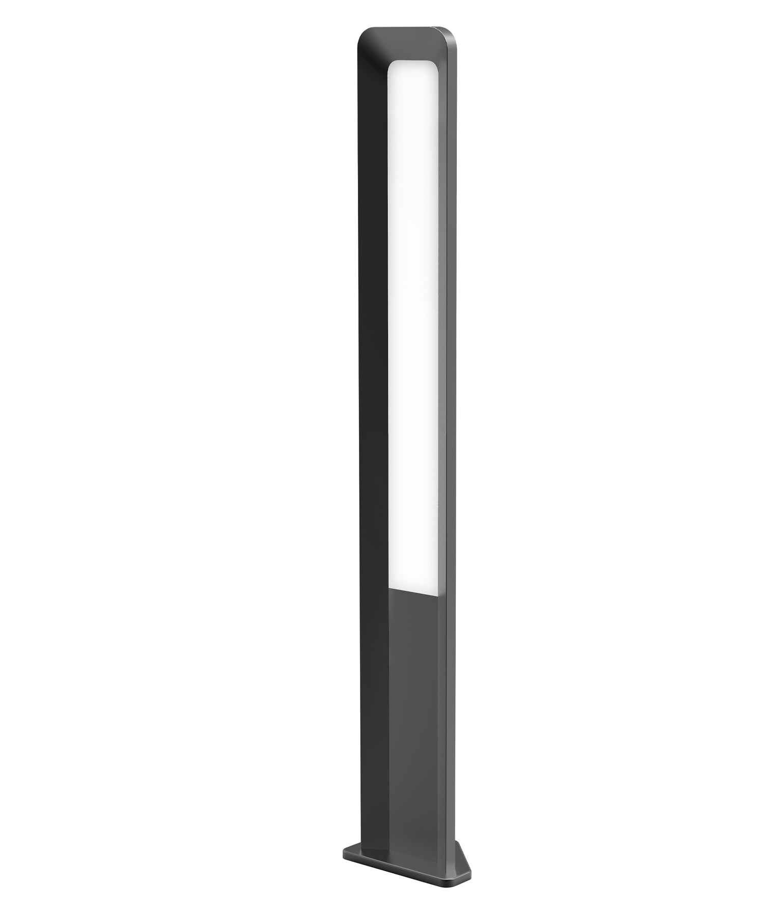 LED Garden Surface Mounted Dark Grey Bollard Lights IP54