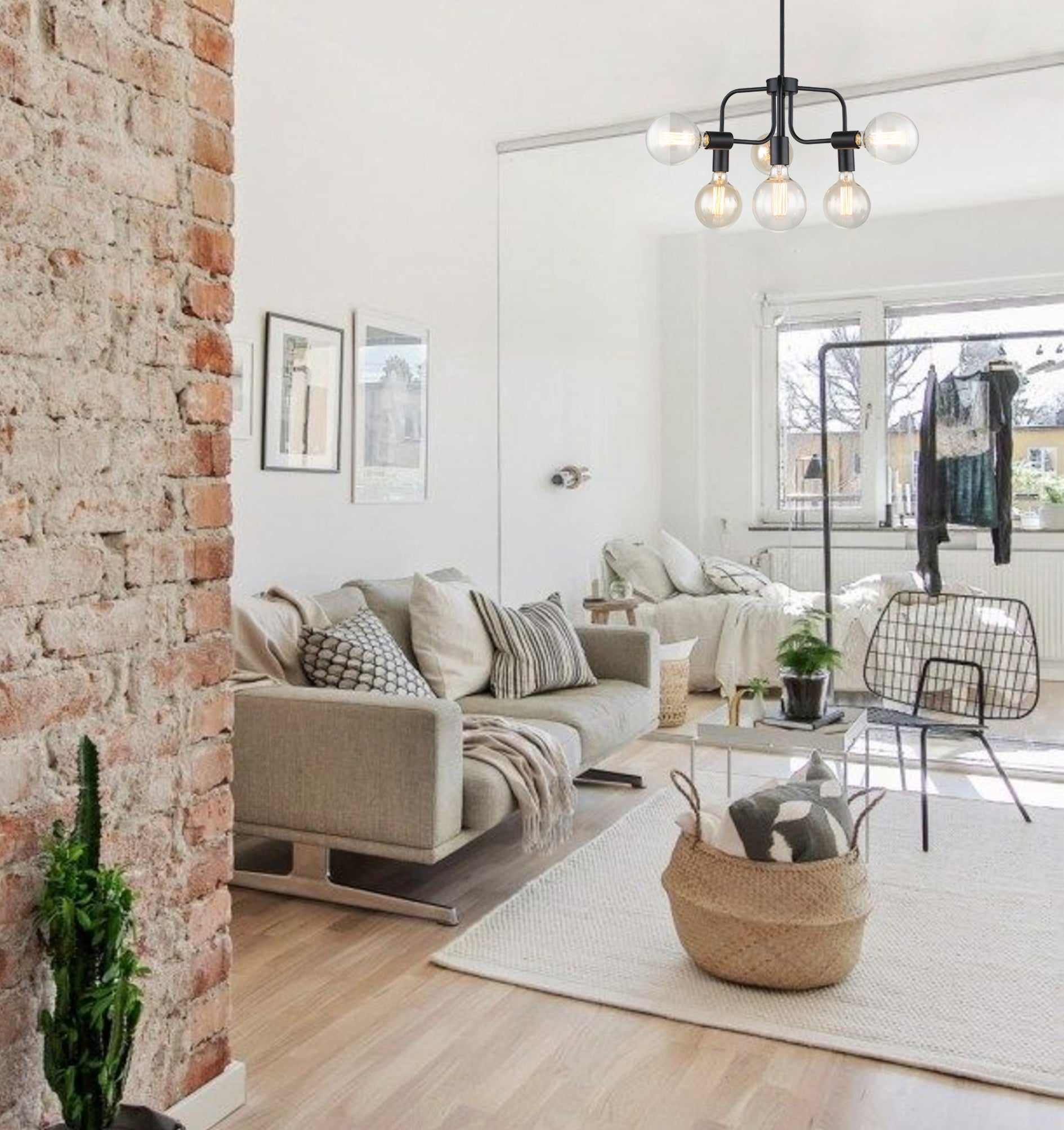 Interior Modern Abstract Pendant Lights - 6 Lamps