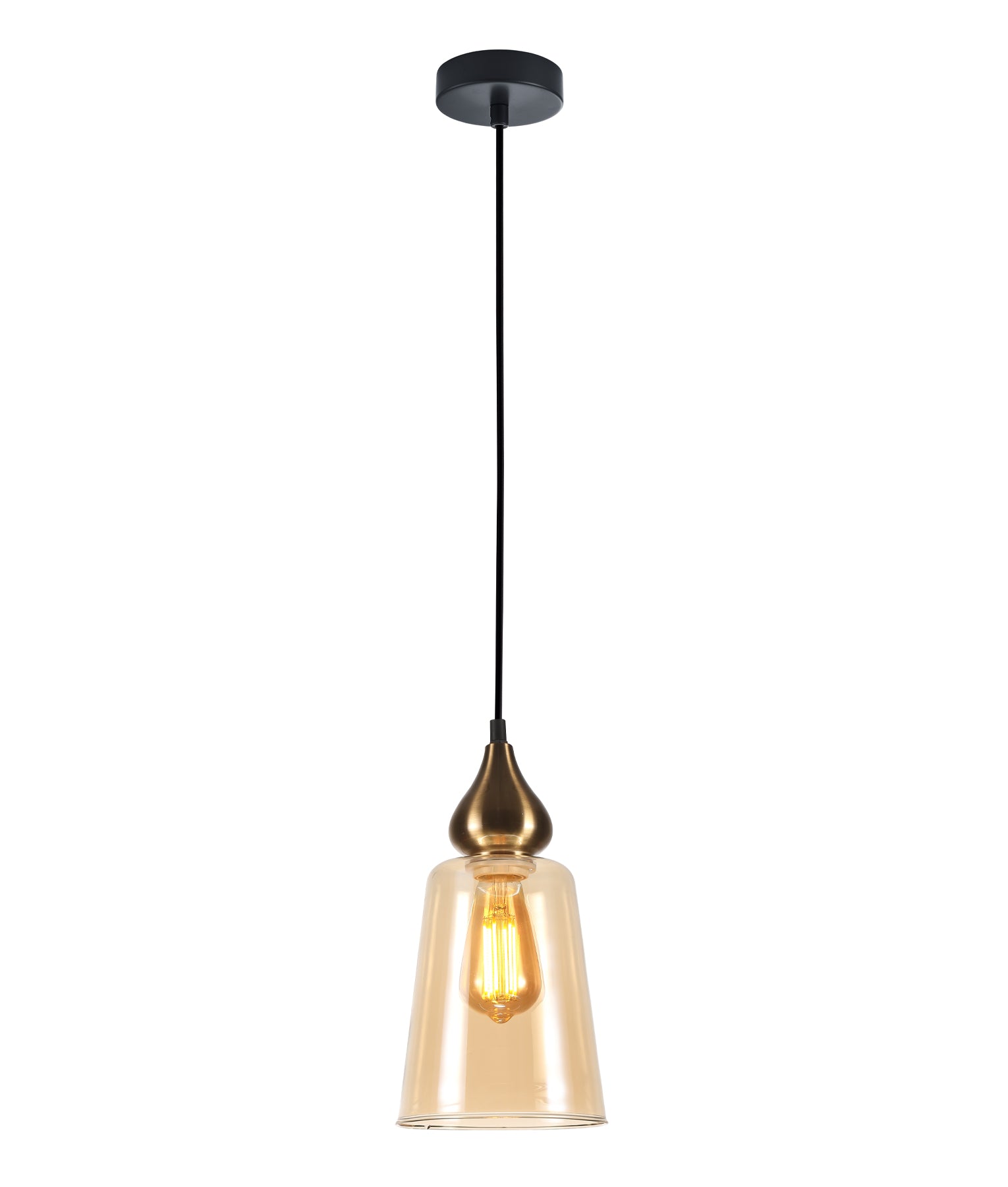 Flat glass pendant deals light