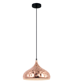 Modern Bohemian Copper Plated Dome Shape Pendant Light