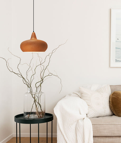 Retro Wine Glass Replica Wood Pendant Lights